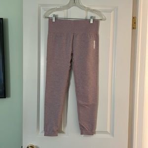 Gymshark Women’s Adapt Marl Seamless Leggings Size Large Pink/Light Purple
